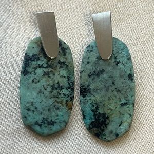 Kendra Scott Aragon Silver Drop Earrings